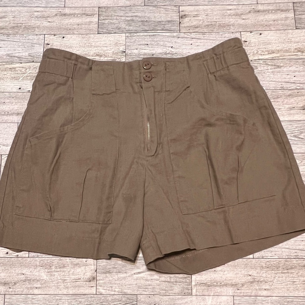 Ellison Ellison Ellison Women's Tan Shorts Pockets Small